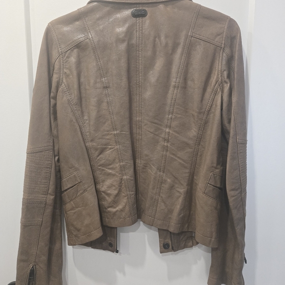 Moto style leather jacket - Picture 4 of 4